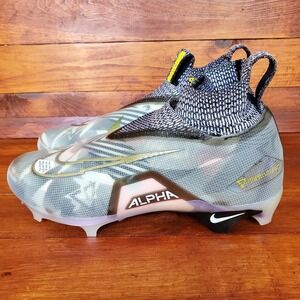 Nike Alpha Menace Elite 3 RW Wolf Grey Football Cleats CV0578-001 Size 11